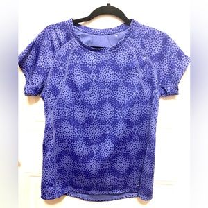 L.L. Bean Women's M Purple Athletic Jersey with hidden vertical pocket